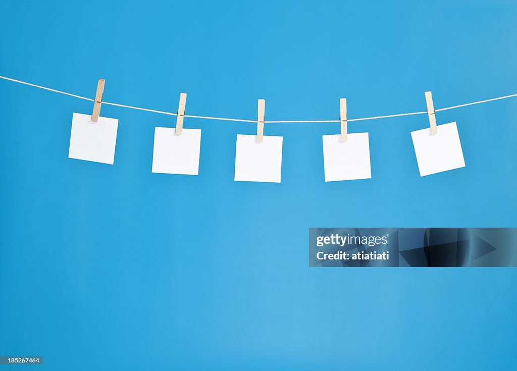 Hanging Blanko-Notizblöcke