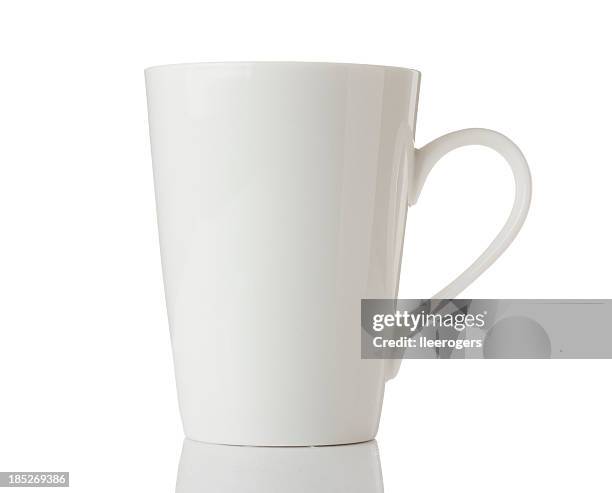 white mug isolated on a white background - mug stock pictures, royalty-free photos & images