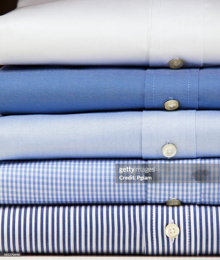 Close up of a mens shirts