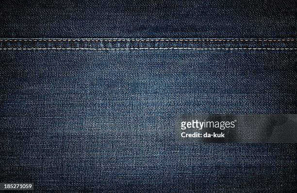 jeans texture - seam stockfoto's en -beelden