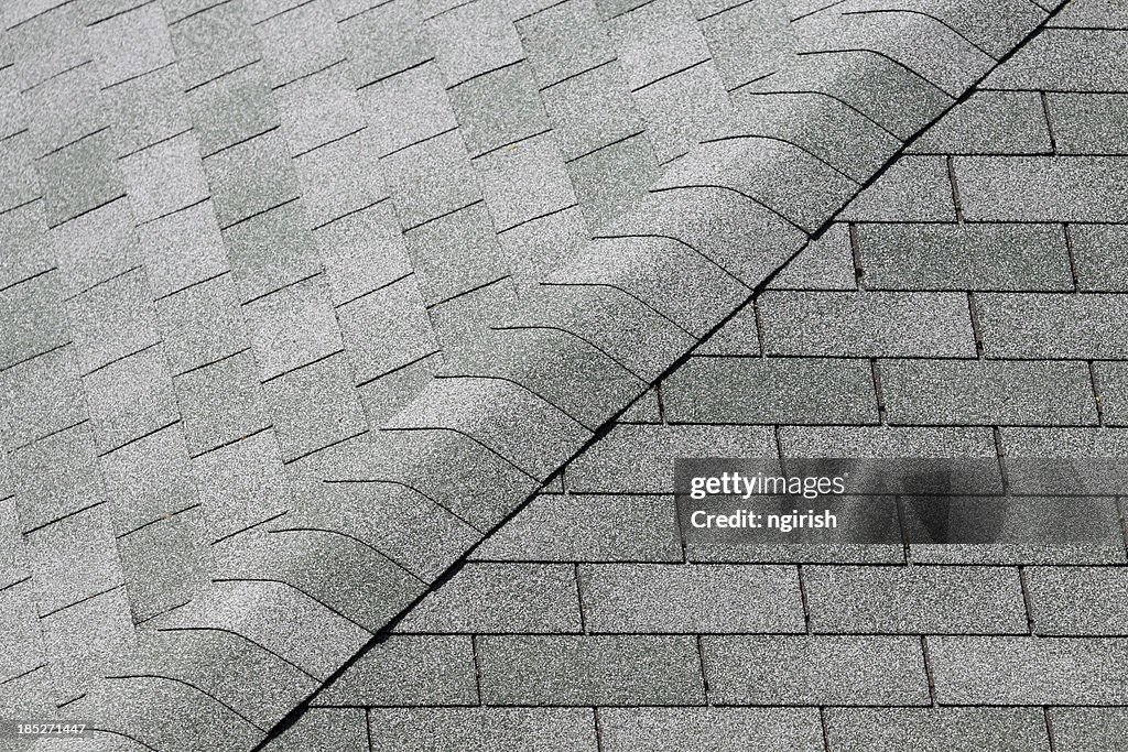 Tiles of a sloping roof