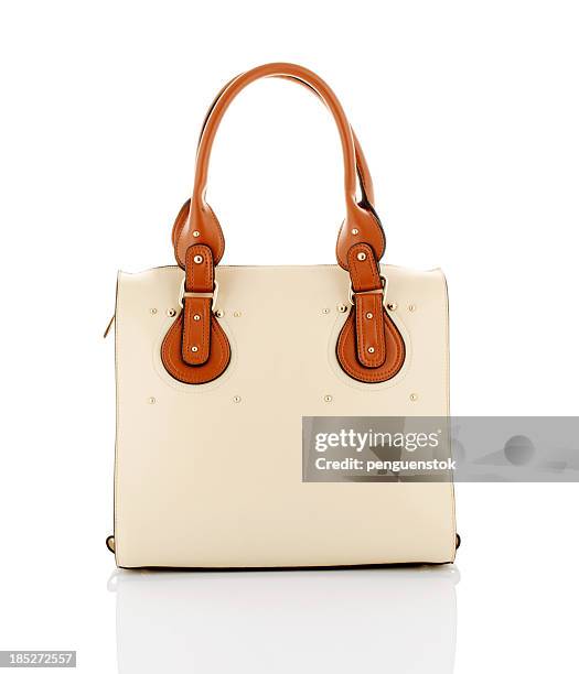 handtasche - brown purse stock-fotos und bilder