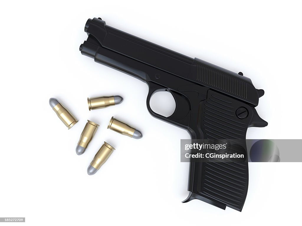 Waffe und Aufzählungspunkte