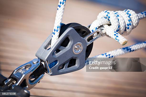 sailboat pulley - pulley stock pictures, royalty-free photos & images