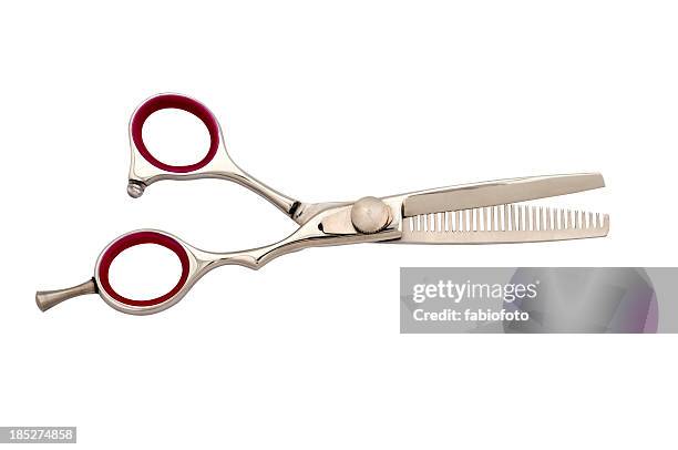 hairdressing scissors - haircutting scissors stock pictures, royalty-free photos & images