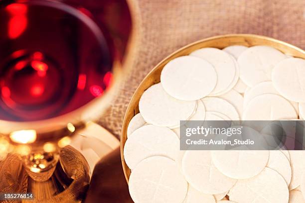 la última cena - comunion fotografías e imágenes de stock