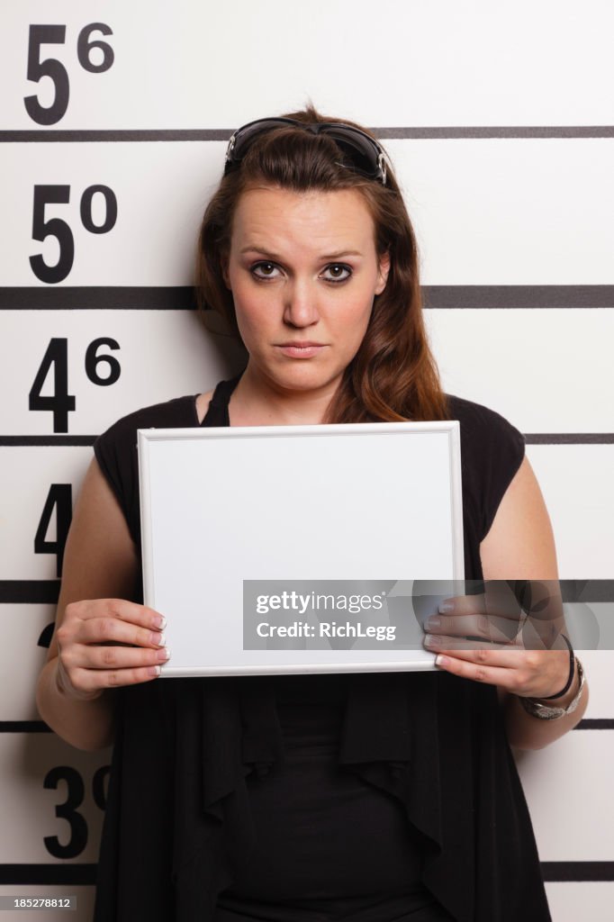 Mugshot of a Woman