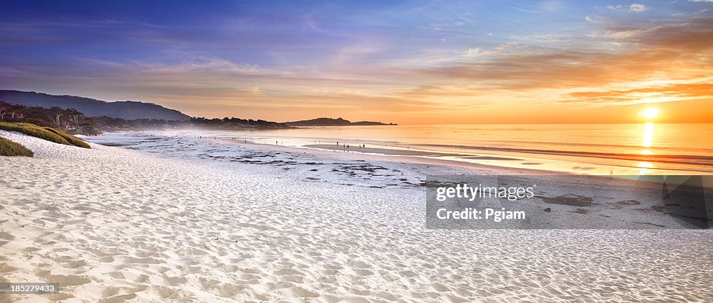 Carmel Beach panoramic in Carmel-by-the-Sea