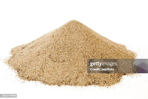 pile of sand - accumulation stock pictures, royalty-free photos & images