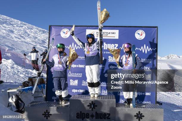 Jakara Anthony of Team Australia takes 1st place, Olivia Giaccio of Team United States takes 2nd place, Alli Macuga of Team United States takes 3rd...