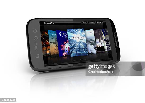 cover flow of video or books lib - mix media stock pictures, royalty-free photos & images