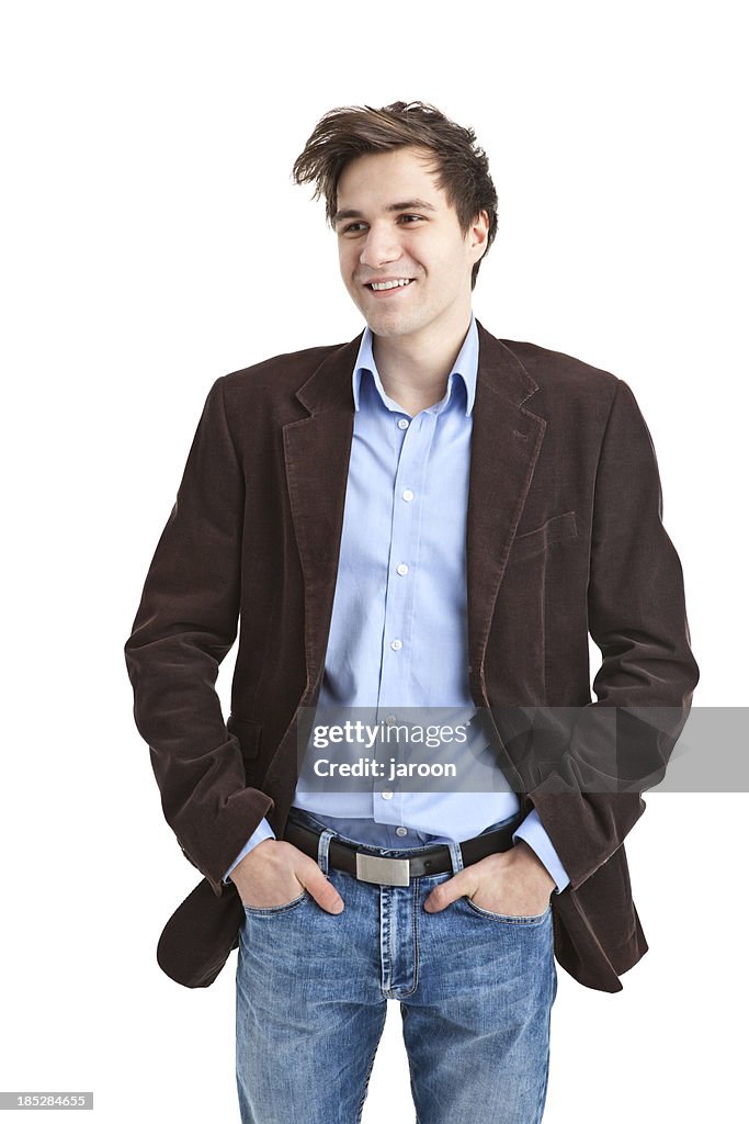 Young handsome man in jacket