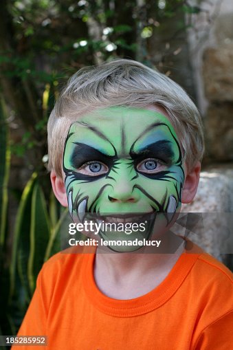 11 Dinosaur Face Paint Stock Photos, High-Res Pictures, and Images