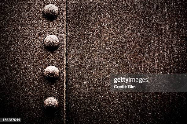 grungy metal xxxl background with rivets - rivets steel stock pictures, royalty-free photos & images