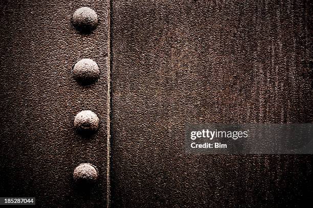 grungy metal xxxl background with rivets - rivet stock pictures, royalty-free photos & images