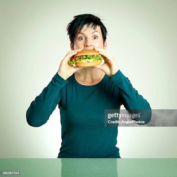 lunchtime - chewing with mouth open stock pictures, royalty-free photos & images