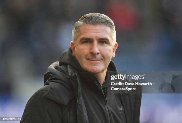 Preston North End's Manager Ryan Lowe during the Sky Bet Championship match between Preston North End and Watford at Deepdale on December 16, 2023 in...