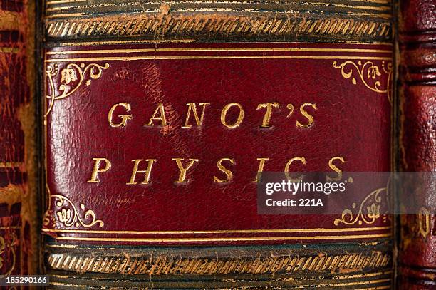 ganot's physics - book spine stock pictures, royalty-free photos & images