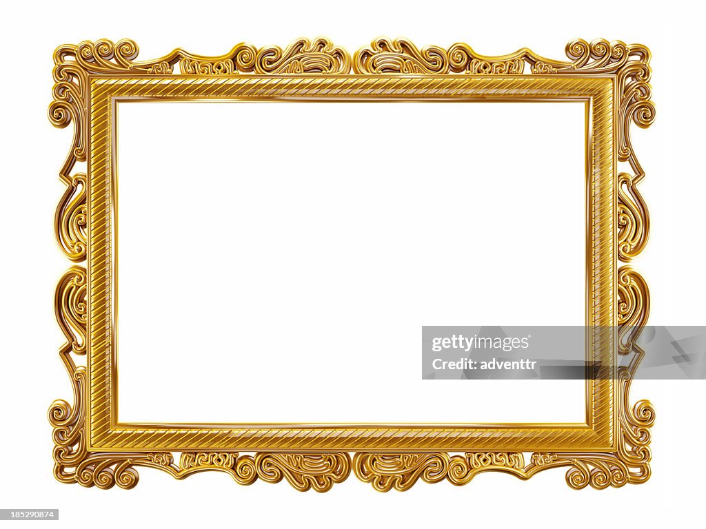 Gold picture frame