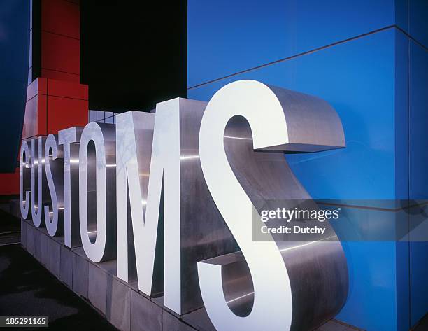 a huge letter ensemble for customs - transportation building type of building stock pictures, royalty-free photos & images