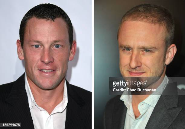 In this composite image a comparison has been made between Lance Armstrong and Ben Foster. Actor Ben Foster will reportedly play cyclist Lance...