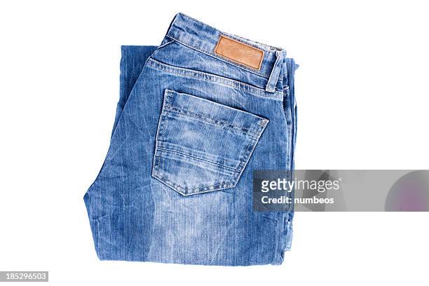piegato jeans - jeans foto e immagini stock