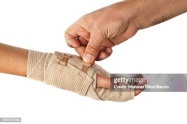 carpal tunnel in wrist - wrapping arm stock pictures, royalty-free photos & images