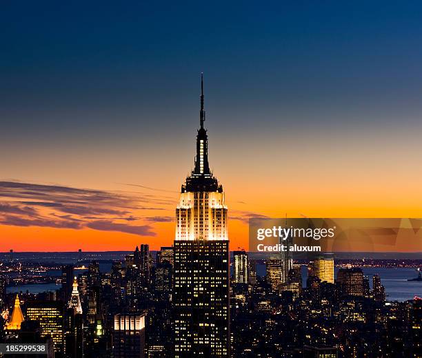 cidade de nova iorque - empire state building imagens imagens e fotografias de stock