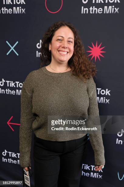 Leah Linder attends TikTok In The Mix at Sloan Park on December 10, 2023 in Mesa, Arizona.
