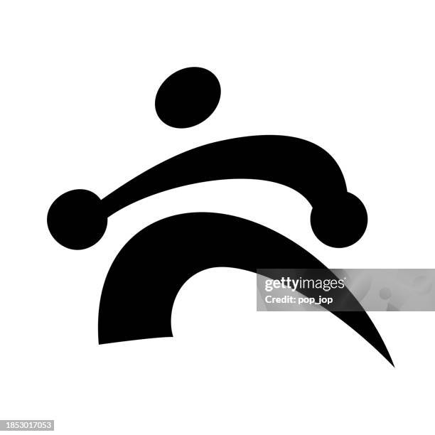 ilustraciones, imágenes clip art, dibujos animados e iconos de stock de boxeo lucha - icono vectorial. tipos de deportes - muay thai