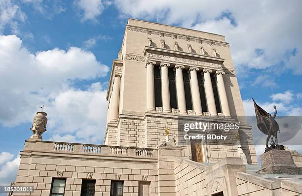 indiana world war memorial - monumento de guerra - fotografias e filmes do acervo