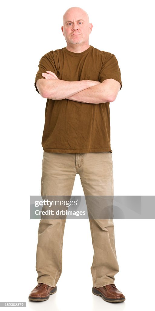 Tough Man Standing Portrait