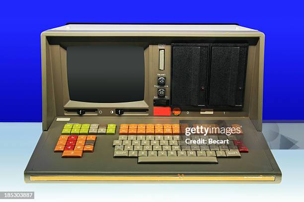 old computer - vintage computer stock pictures, royalty-free photos & images