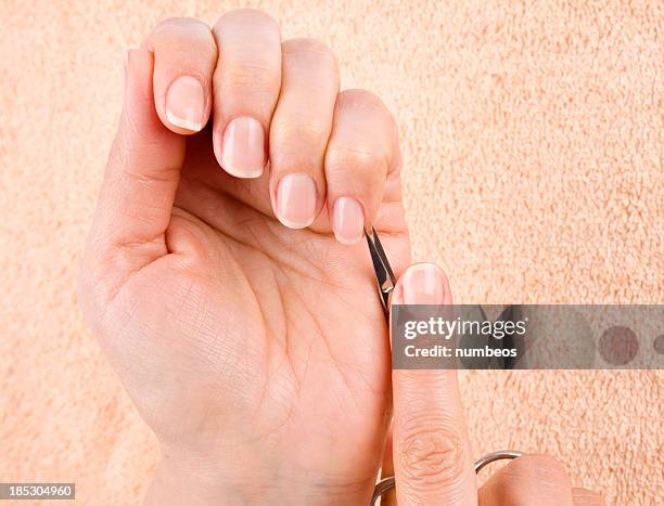 manicure - nail scissors stock pictures, royalty-free photos & images