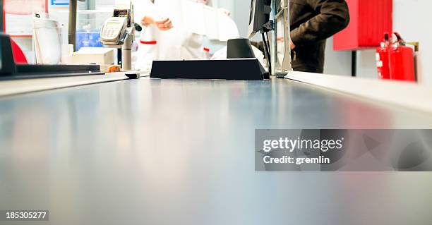 supermarket checkout counter - checkout stock pictures, royalty-free photos & images