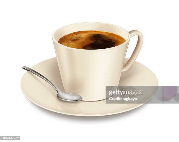 cup of coffee - coffee spoon stock pictures, royalty-free photos & images