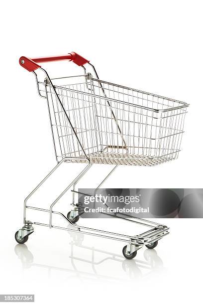 empty shopping cart - shopping cart stock pictures, royalty-free photos & images