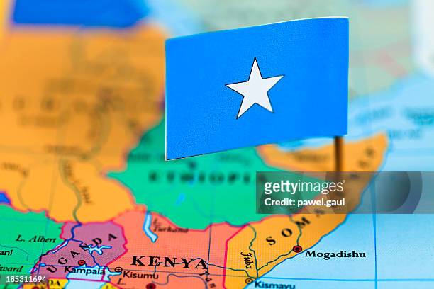 map and flag of somalia - 索馬里 個照片及圖片檔