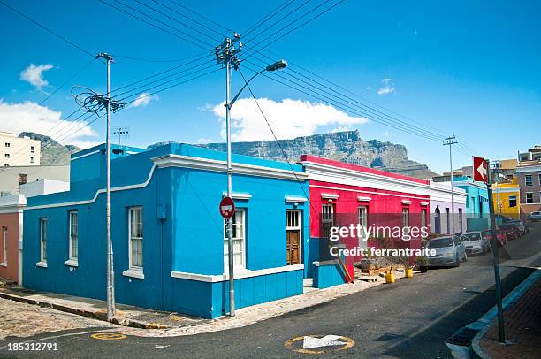 bo-kaap cape town - signal hill cape town stock pictures, royalty-free photos & images