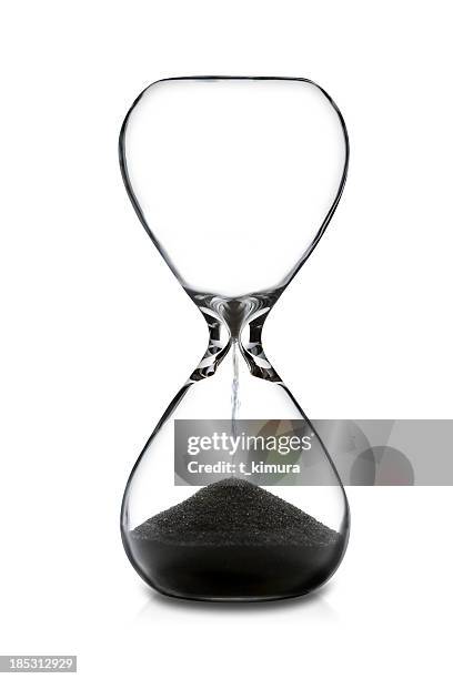 empty hourglass - timglas bildbanksfoton och bilder