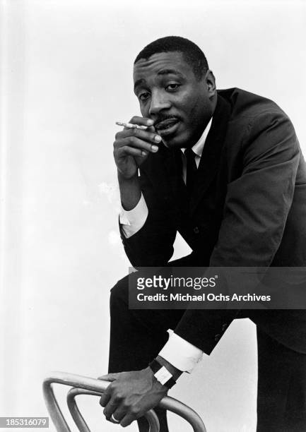 Comedian Dick Gregory poses for a portrait in crica 1963.