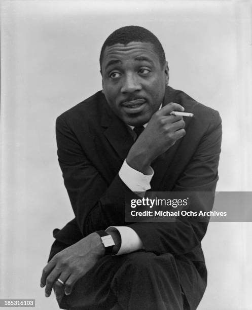 Comedian Dick Gregory poses for a portrait in crica 1963.