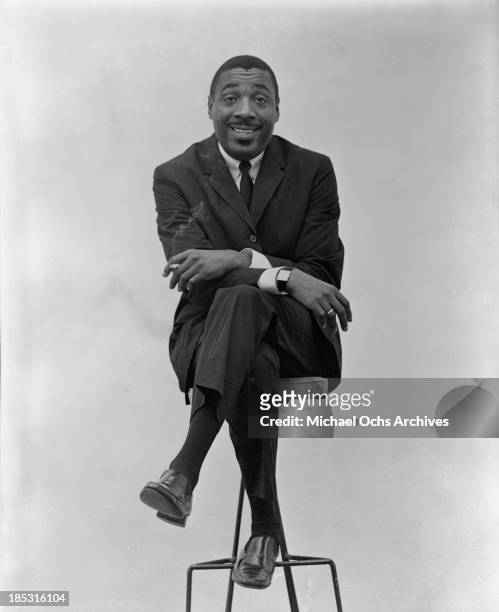 Comedian Dick Gregory poses for a portrait in crica 1963.