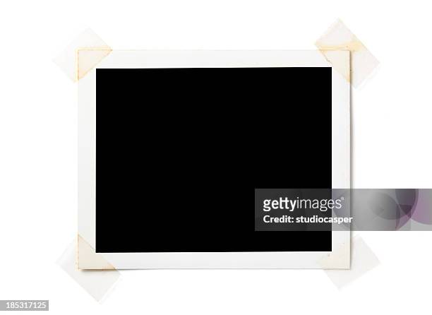blank  photo on white - sticky tape stock pictures, royalty-free photos & images