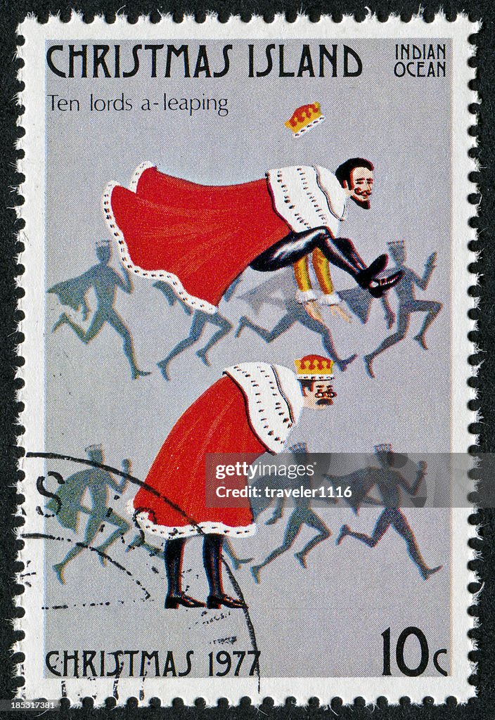 Ten Lords A Leaping Stamp