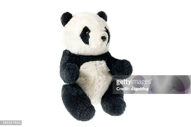 panda en peluche - pandas photos et images de collection