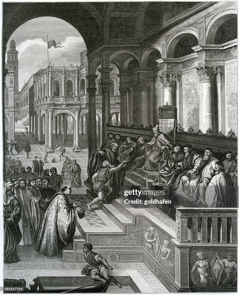 Doge Renaissance The Doge Venice Engraving 1884 High-Res Vector Graphic - Getty Images