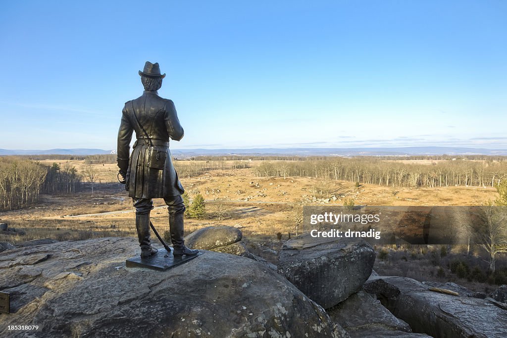 Gettysburg Campo de Batalha de Little de topo Panorama