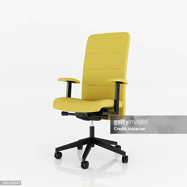 office armchair - clipping path - office chair stock pictures, royalty-free photos & images