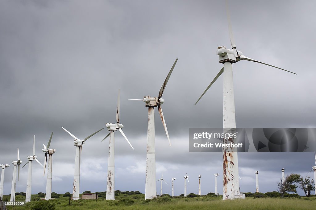 Verlassenen Windfarm